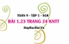 Bài 1.23 trang 24 Toán 9 tập 1 Kết nối tri thức SGK